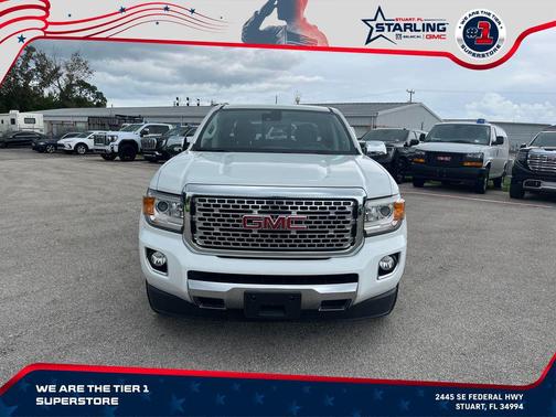Summit White 2019 GMC Canyon Denali