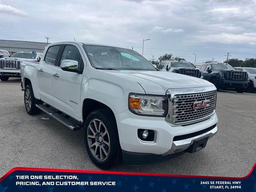 Summit White 2019 GMC Canyon Denali