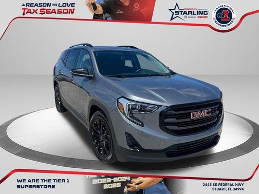 Satin Steel Metallic 2021 GMC Terrain SLT