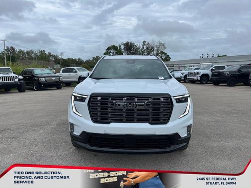 Glacier White Tricoat 2026 GMC Acadia Denali