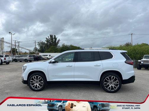 Glacier White Tricoat 2026 GMC Acadia Denali