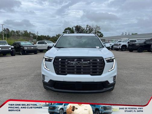 Glacier White Tricoat 2026 GMC Acadia Denali