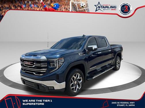 Pacific Blue Metallic 2023 GMC Sierra 1500 SLT