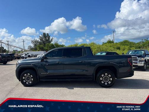 Deep Ocean Metallic 2026 GMC Sierra EV Standard Range Elevation