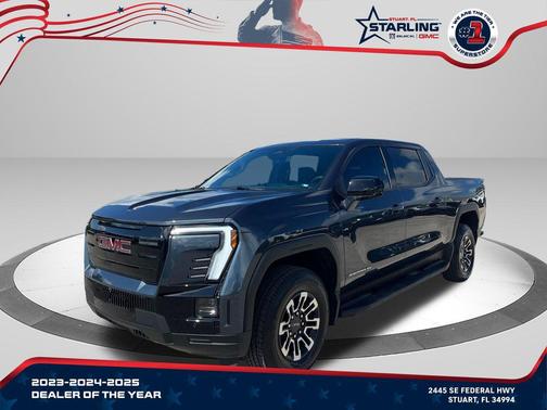 Deep Ocean Metallic 2026 GMC Sierra EV Standard Range Elevation