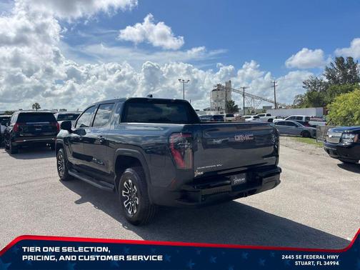 Deep Ocean Metallic 2026 GMC Sierra EV Standard Range Elevation