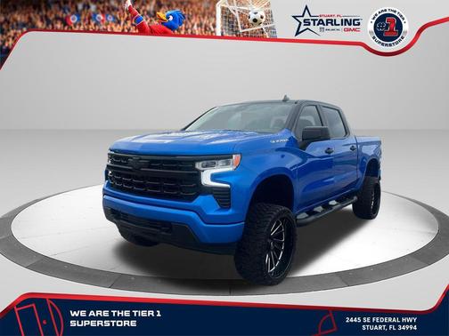 Riptide Blue Metallic 2025 Chevrolet Silverado 1500 Custom