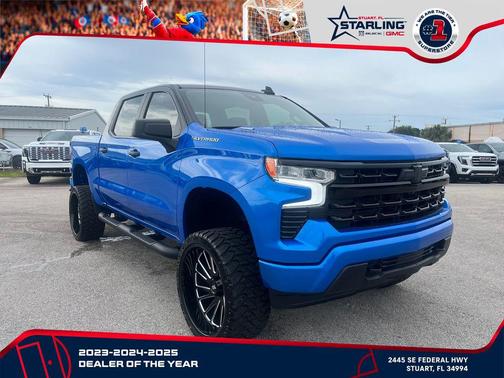 Riptide Blue Metallic 2025 Chevrolet Silverado 1500 Custom