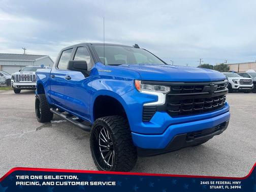 Riptide Blue Metallic 2025 Chevrolet Silverado 1500 Custom