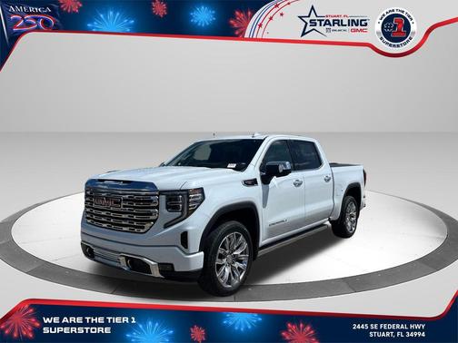 Glacier White Tricoat 2026 GMC Sierra 1500 Denali