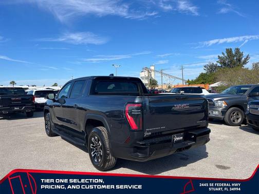 Deep Ocean Metallic 2026 GMC Sierra EV Extended Range Elevation