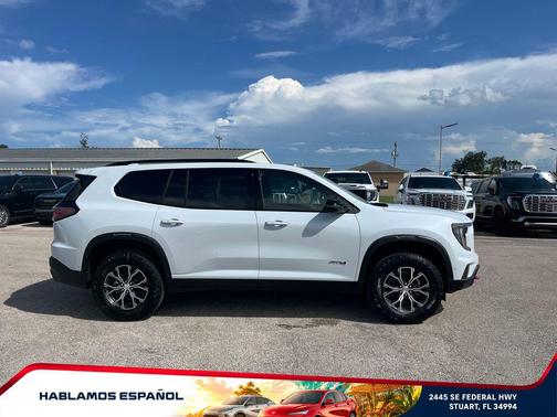 Glacier White Tricoat 2026 GMC Acadia AT4 AWD