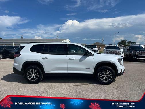 Glacier White Tricoat 2026 GMC Acadia AT4 AWD