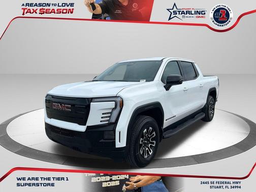 Summit White 2026 GMC Sierra EV Extended Range Elevation