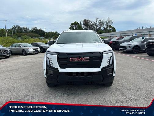 Summit White 2026 GMC Sierra EV Extended Range Elevation