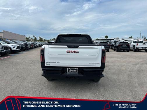 Summit White 2026 GMC Sierra EV Extended Range Elevation