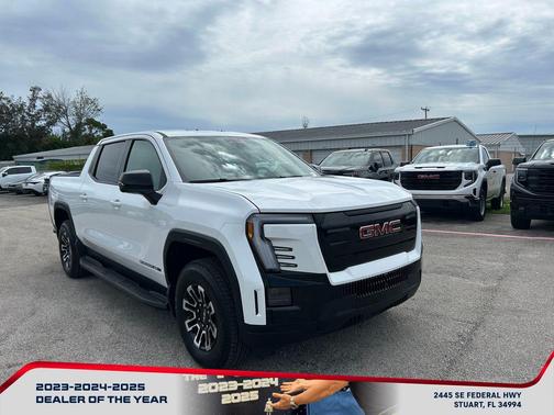 Summit White 2026 GMC Sierra EV Extended Range Elevation