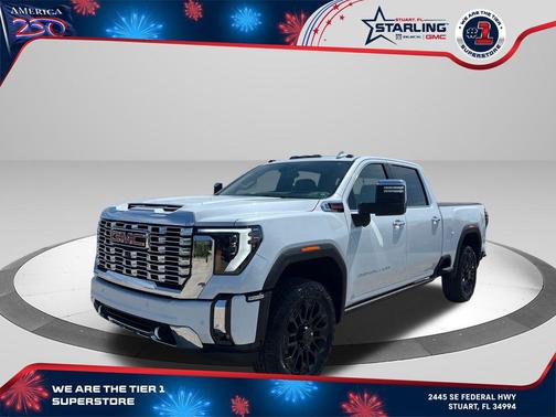 Glacier White Tricoat 2026 GMC Sierra 2500 Denali