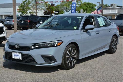 Gray 2023 Honda Civic EX