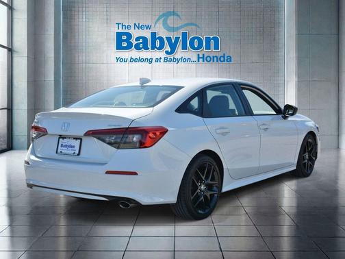 Platinum White Pearl 2024 Honda Civic Sport