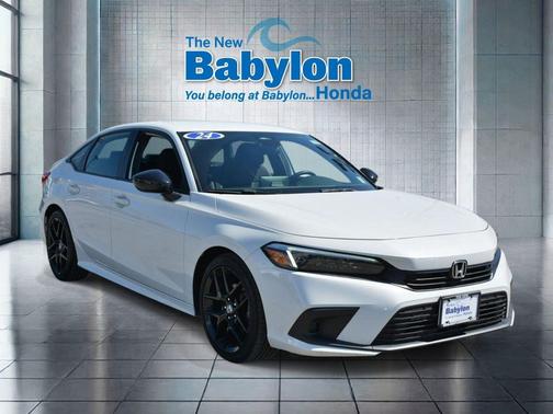 Platinum White Pearl 2024 Honda Civic Sport