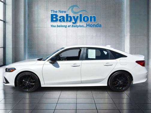 Platinum White Pearl 2024 Honda Civic Sport