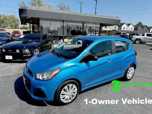 Blue 2017 Chevrolet Spark LS
