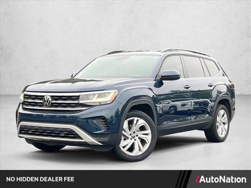 Tourmaline Blue Metallic 2023 Volkswagen Atlas 2.0T SE w/Technology