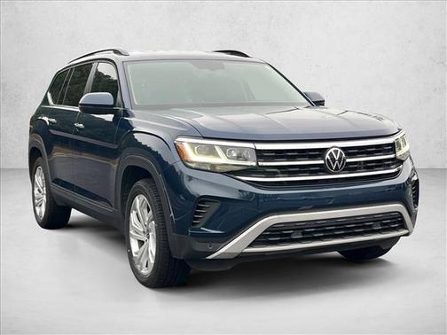 Tourmaline Blue Metallic 2023 Volkswagen Atlas 2.0T SE w/Technology