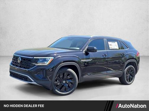 deep black pearl 2026 Volkswagen Atlas Cross Sport 2.0T SE w/Technology 4MOTION