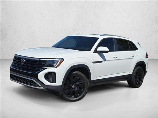 Pure White 2024 Volkswagen Atlas Cross Sport 2.0T SE w/Technology