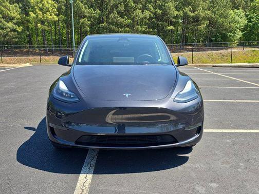 Silver 2025 Tesla Model Y Long Range Dual Motor Rear-Wheel Drive