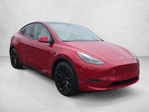 Red Multi-Coat 2023 Tesla Model Y Long Range Dual Motor All-Wheel Drive