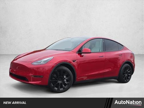 Red Multi-Coat 2023 Tesla Model Y Long Range Dual Motor All-Wheel Drive