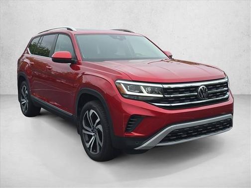 Aurora Red Metallic 2023 Volkswagen Atlas 3.6L SEL