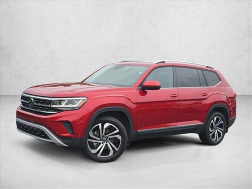 Aurora Red Metallic 2023 Volkswagen Atlas 3.6L SEL