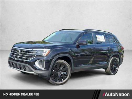 deep black pearl 2026 Volkswagen Atlas 2.0T SE w/Technology
