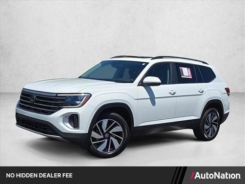 Pure White 2024 Volkswagen Atlas 2.0T SE w/Technology