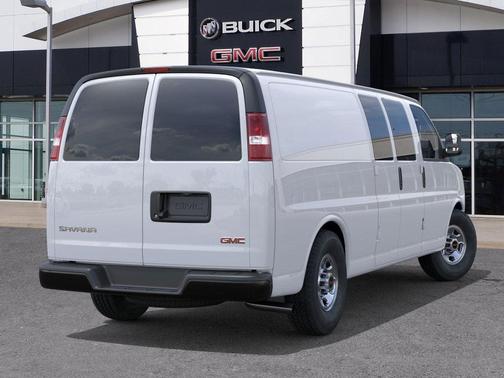 Summit White 2025 GMC Savana 2500 RWD 3500 Extended Wheelbase Work Van