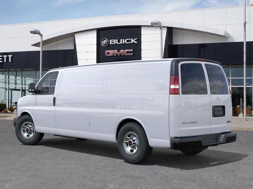 Summit White 2025 GMC Savana 2500 RWD 3500 Extended Wheelbase Work Van