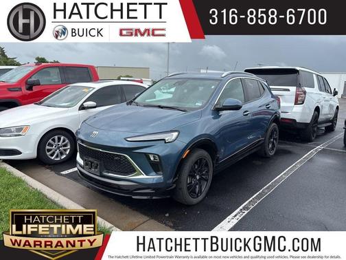 Ocean Blue Metallic 2024 Buick Encore GX Sport Touring