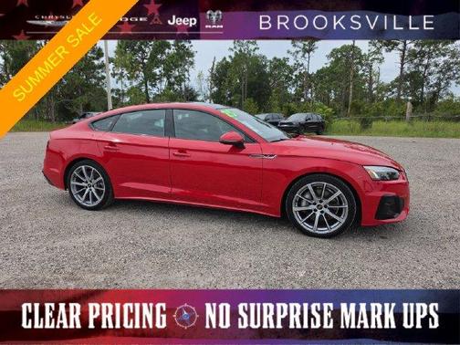 Progressive Red 2025 Audi A5 Sportback 45 S line quattro Premium