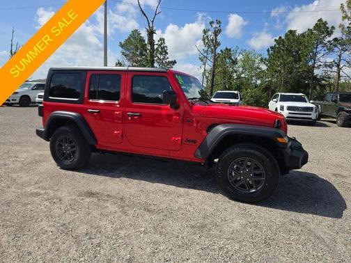 Firecracker Red Clearcoat 2024 Jeep Wrangler Sport
