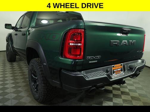 Serrano Green Metallic 2026 RAM 1500 RHO Crew Cab 4x4 5'7' Box