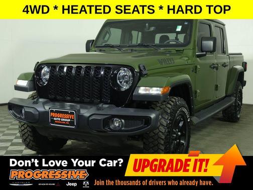 Sarge Green Clearcoat 2022 Jeep Gladiator Willys 4x4