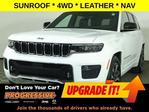 Bright White Clearcoat 2023 Jeep Grand Cherokee Overland