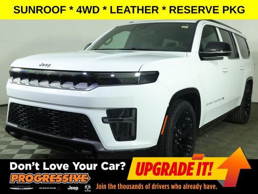 Bright White Clearcoat 2026 Jeep Grand Wagoneer L Limited Reserve 4x4