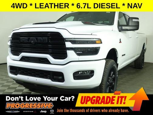 Bright White Clearcoat 2026 RAM 3500 Laramie Crew Cab 4x4 8' Box