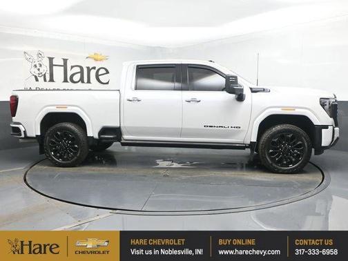 White Frost Tri-Coat 2024 GMC Sierra 2500 Denali Ultimate Truck