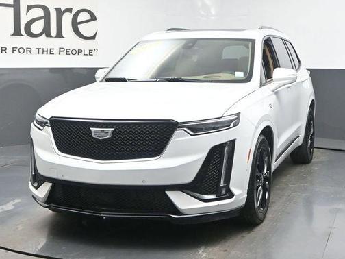 Crystal White Tri-Coat 2024 Cadillac XT6 Sport AWD